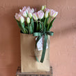 Load image into Gallery viewer, Tulips (Double Bunch) + Vase