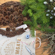 Load image into Gallery viewer, DIY NATURAL CHRISTMAS WREATH KIT