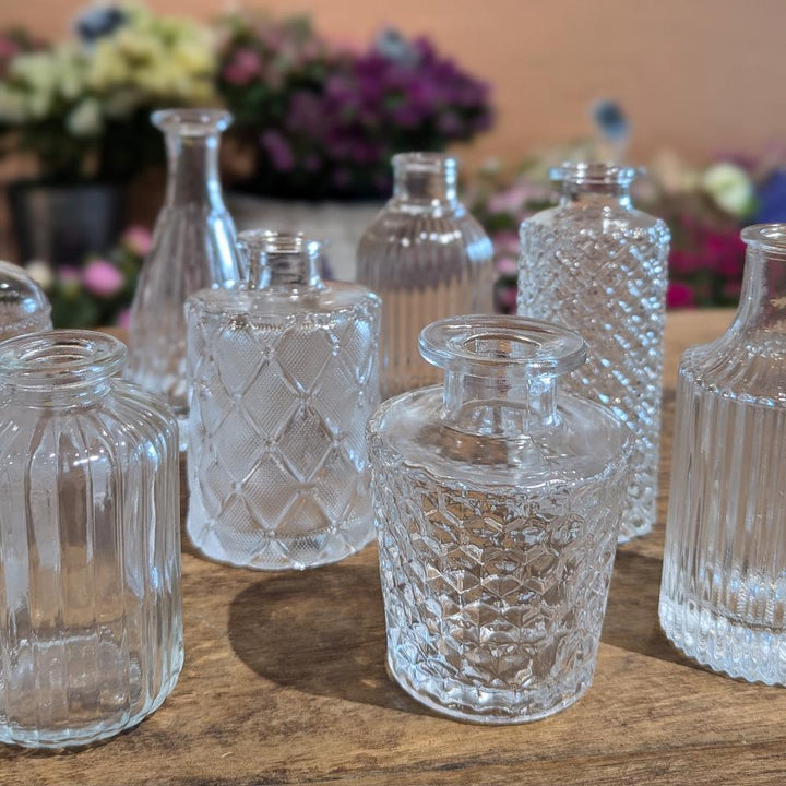 FARMGATE FLOWERS DIRECT VINTAGE INSPIRED BUD VASE SET 12 VASES