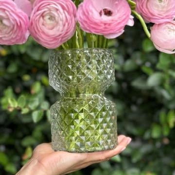 FARMGATE FLOWERS DIRECT VINTAGE INSPIRED CRYSTAL VASE