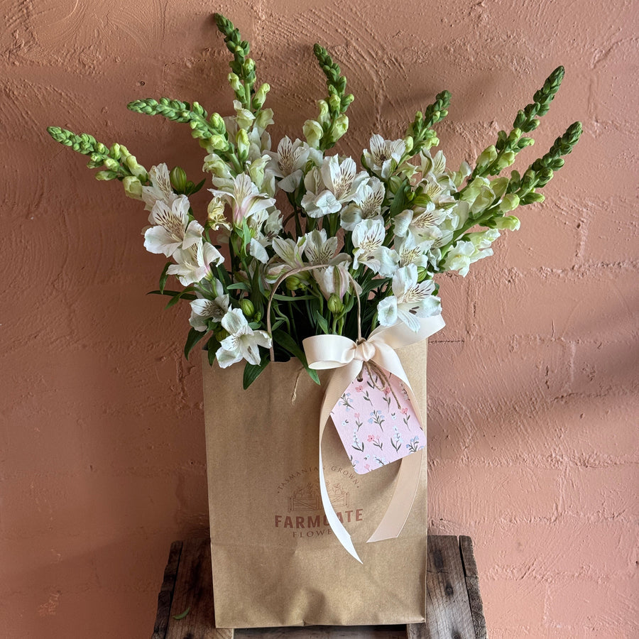 Gift Seasonal Mix Flowers + Vase