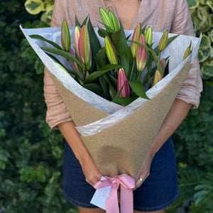 Gift Wrapped Lilies (Mothers Day) - Collect Only