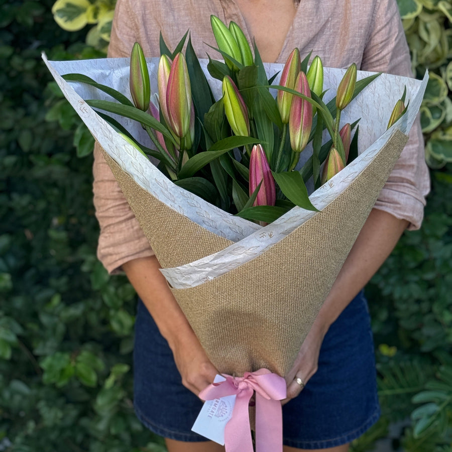 Gift Wrapped Lilies (Mothers Day) - Collect Only