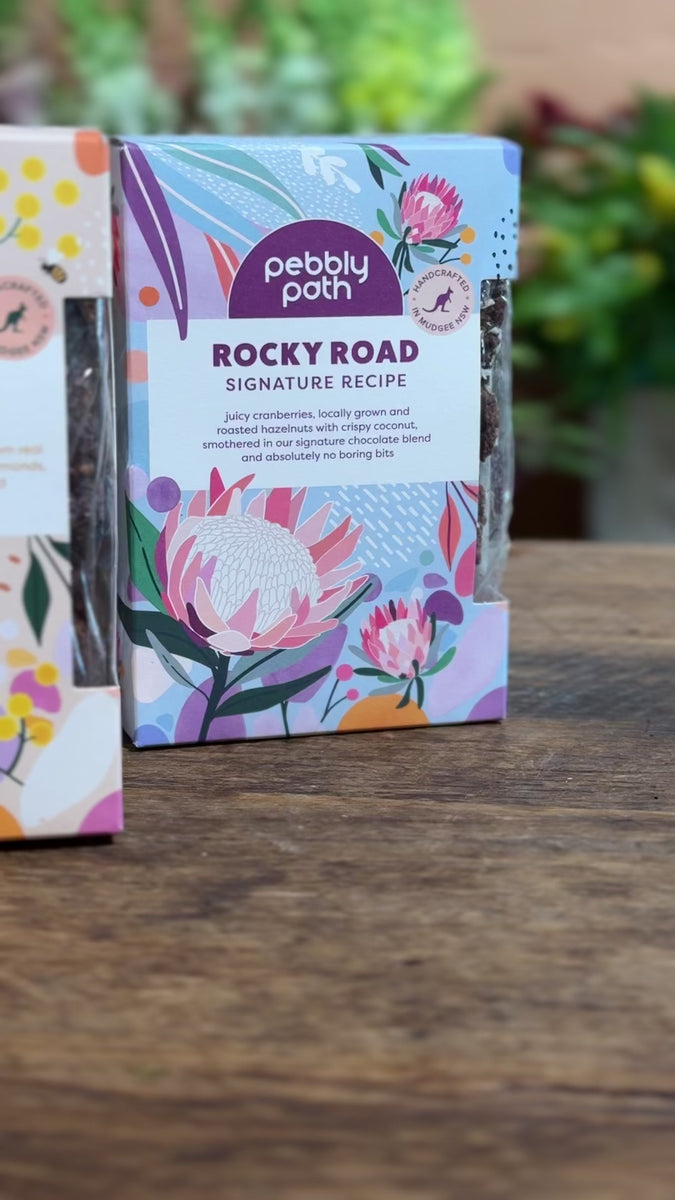 Pebbly Path – Extraordinary No Boring Bits Rocky Road 200g – Farmgate ...